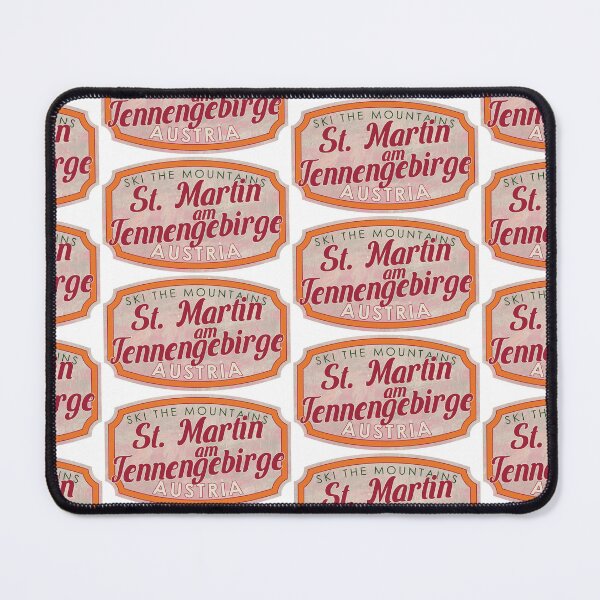 Item preview, St. Martin am Tennengebirge, Austria, Salzburg, Ski, textured skiing badge designed and sold by Wanderful-roads.