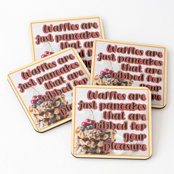 Item preview, Funny waffle meme- Pancakes breakfast humorous designed and sold by SmallSlicelife.