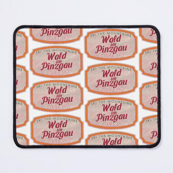 Item preview, Wald im Pinzgau, Austria, Salzburg, Ski, textured skiing badge designed and sold by Wanderful-roads.