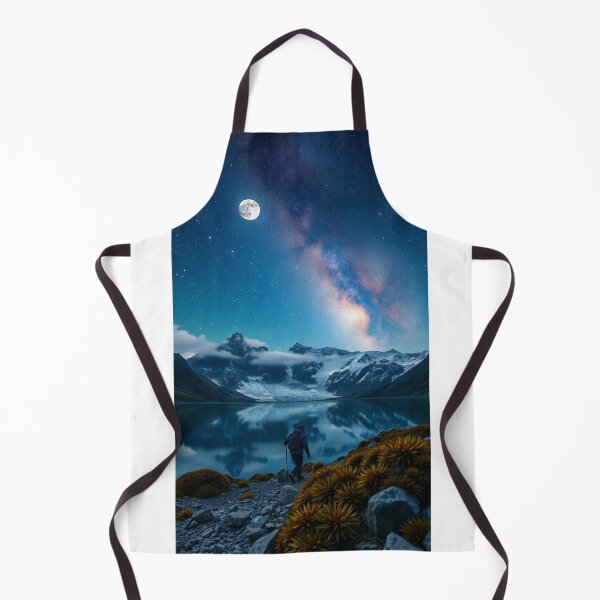 Item preview, Hiker Under Full Moon and Milky Way designed and sold by Vida e Arte.