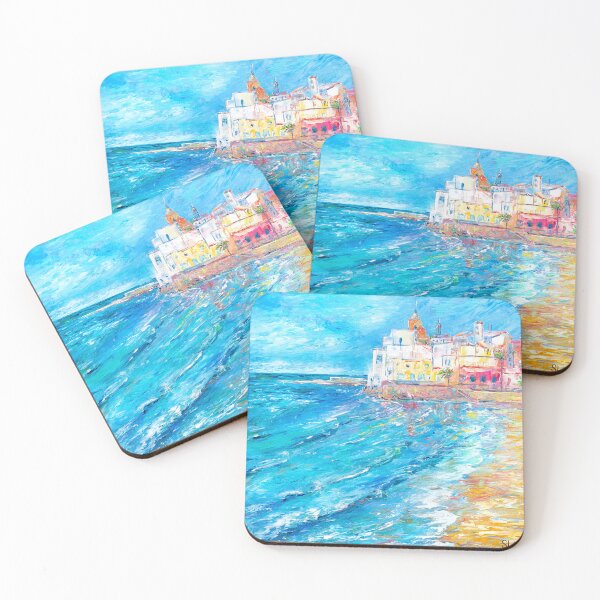 Item preview, Seaside Morning in Sitges designed and sold by Natalia_Shchip.