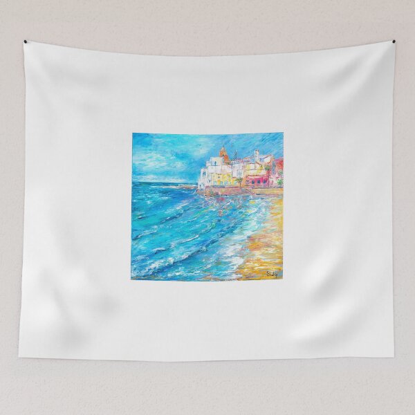 Item preview, Seaside Morning in Sitges designed and sold by Natalia_Shchip.