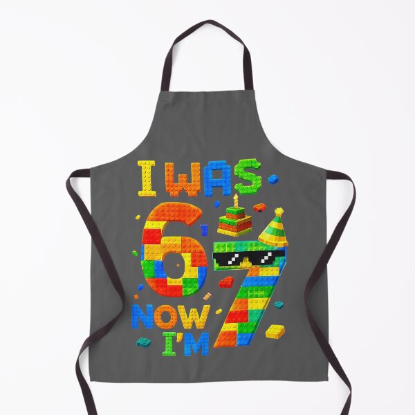 Item preview, I was 6 Now I'm 7 Meme 67 Birthday Boy Gifts for Boys Kids designed and sold by KristineLi.