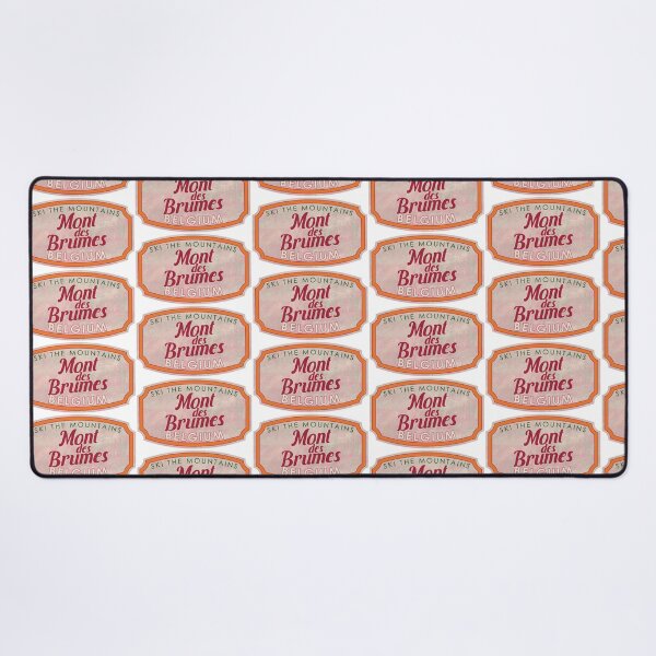 Item preview, Mont des Brumes, Belgium, Stoumont, Ski, textured skiing badge designed and sold by Wanderful-roads.