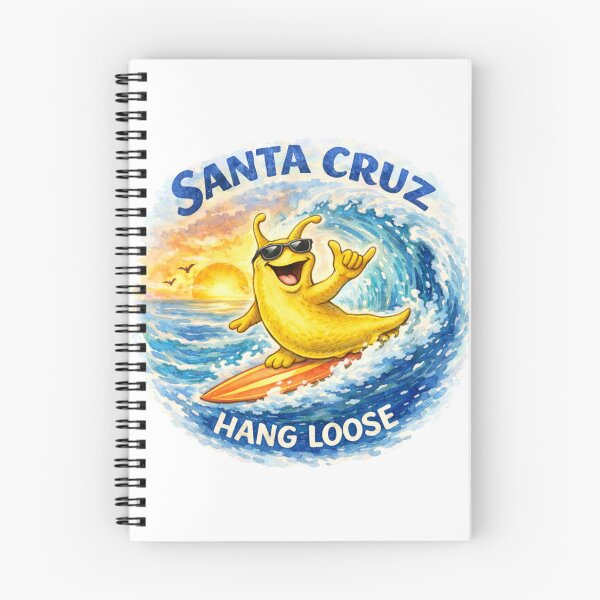 Item preview, Santa Cruz California Surfing Banana Slug designed and sold by PamLeeDesign.