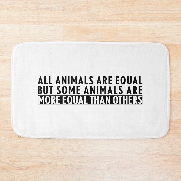 Item preview, All Animals Are Equal – Orwell Animal Farm Anti-Establishment Statement Tee designed and sold by xam.