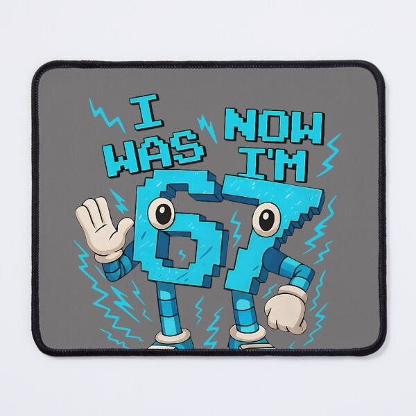 Item preview, I was 6 Now I'm 7 Six Seven 7 Years Old Birthday Brainrot 2 designed and sold by KristineLi.
