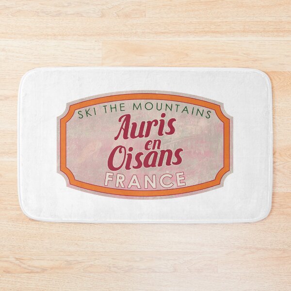 Item preview, Auris-en-Oisans, France, Ski, textured skiing badge designed and sold by Wanderful-roads.