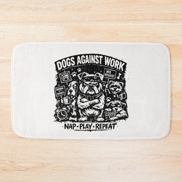 Item preview, Dogs Against Work Nap Play Repeat Funny Dog Owner Employee Humor designed and sold by Pawsome Quotes.
