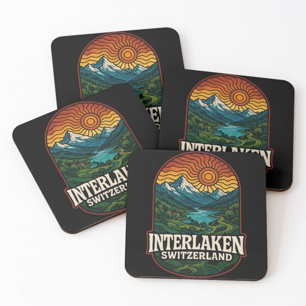 Item preview, Interlaken City Switzerland Travel Retro designed and sold by TomFrontierArt.