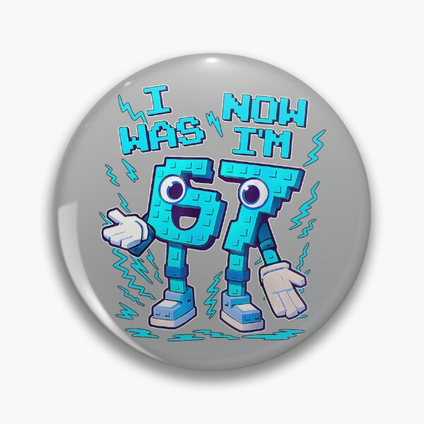 Item preview, I was 6 Now I'm 7 Six Seven 7 Years Old Birthday Brainrot designed and sold by GreggRoss.