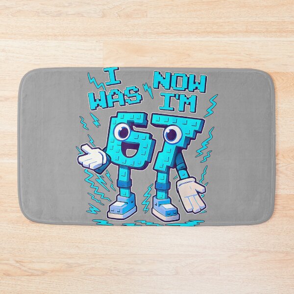 Item preview, I was 6 Now I'm 7 Six Seven 7 Years Old Birthday Brainrot designed and sold by GreggRoss.