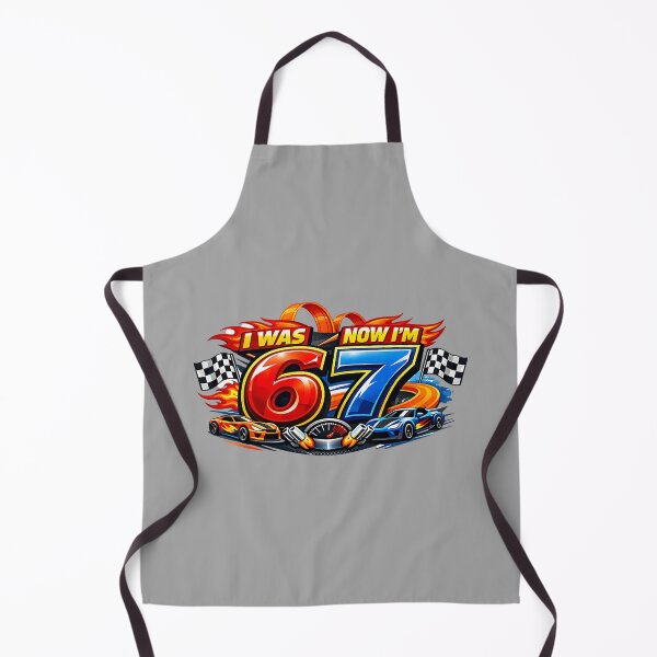 Item preview, I was 6 Now I'm 7 Six Seven Car Racer 67 Meme Birthday Party designed and sold by GreggRoss.