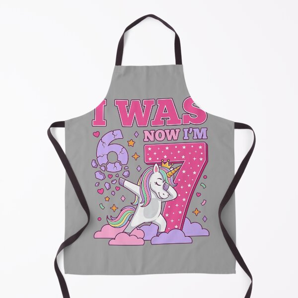 Item preview, I was 6 Now I'm 7 Unicorn Girl 6 7 Birthday unicorn designed and sold by GreggRoss.