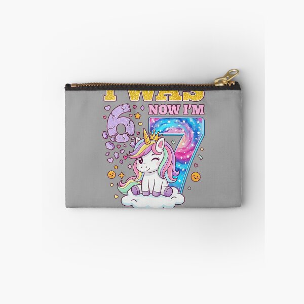 Item preview, I was 6 Now I'm 7 Unicorn Girl 6 7 Birthday unicorn designed and sold by GreggRoss.