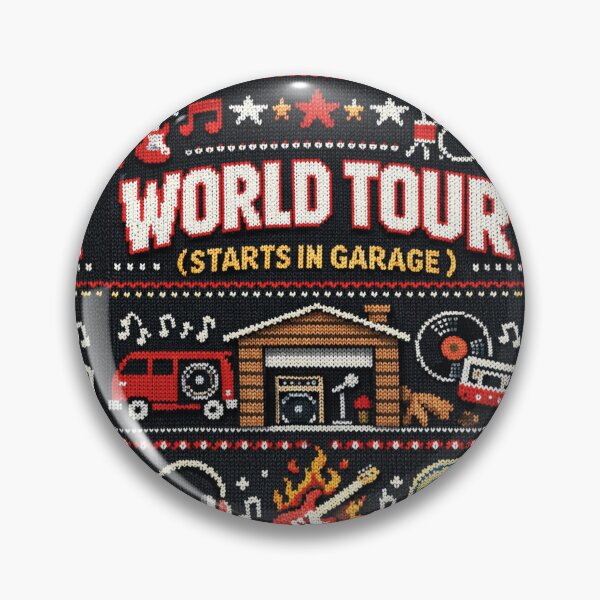 Item preview, World Tour Garage Band Musician Knitting Pattern Retro designed and sold by Mauswohn.