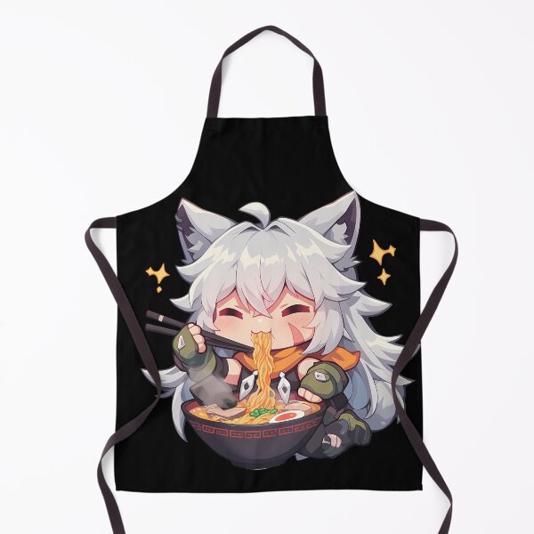 Item preview, Razor Genshin Impact Chibi Ramen Noodles Cozy Sparkles designed and sold by mildaclairmo.