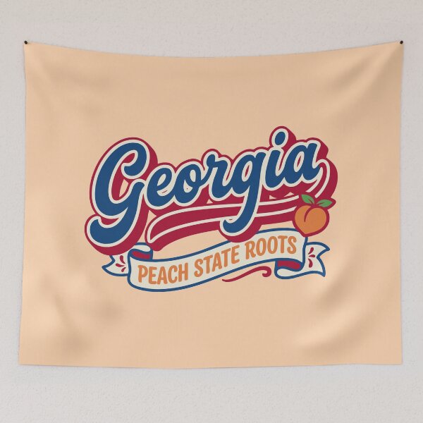 Item preview, Vintage Georgia Peach State Roots Retro designed and sold by Cozy-Old-Pub.