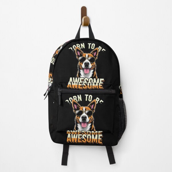 Item preview, Born To Be Awesome Dog with Sunglasses – Cool Confident Dog Lover Gift, Funny Proud Dog Design designed and sold by YourTrendyTees.