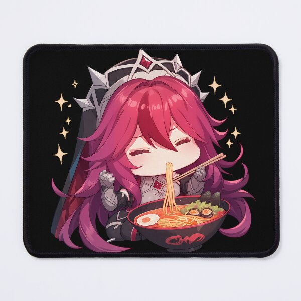 Item preview, Rosaria Genshin Impact Chibi Ramen Slurp Sparkles Cozy designed and sold by mildaclairmo.