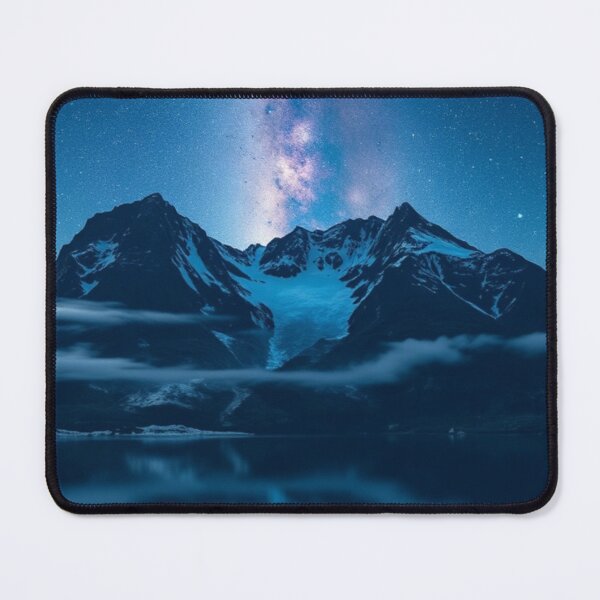 Item preview, Milky Way and Moon Over Alpine Peaks designed and sold by Vida e Arte.