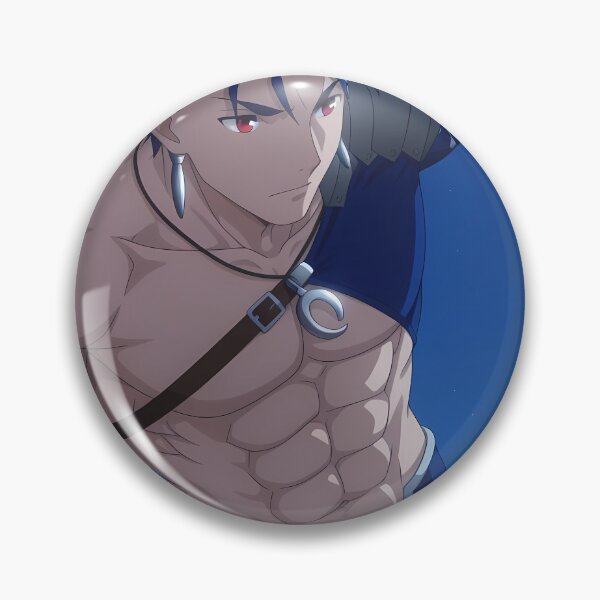Item preview, Lancer Fate Stay Night Anime Shirtless Warrior Night designed and sold by Tokyonomad.