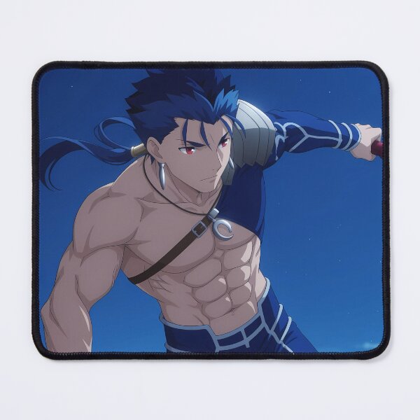Item preview, Lancer Fate Stay Night Anime Shirtless Warrior Night designed and sold by Tokyonomad.
