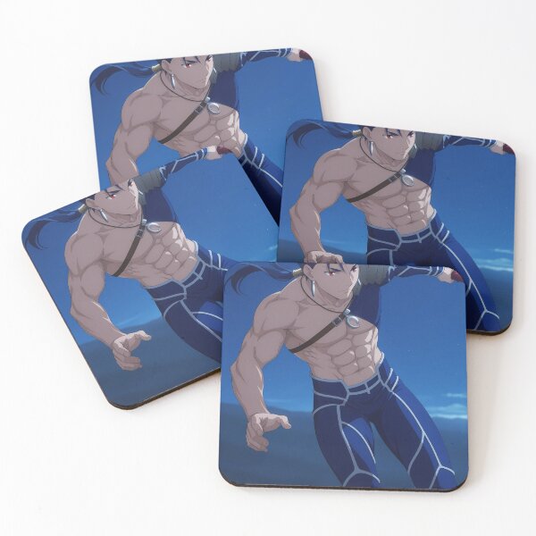 Item preview, Lancer Fate Stay Night Anime Shirtless Warrior Night designed and sold by Tokyonomad.