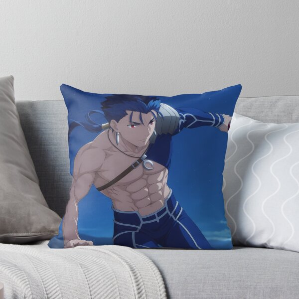 Item preview, Lancer Fate Stay Night Anime Shirtless Warrior Night designed and sold by Tokyonomad.