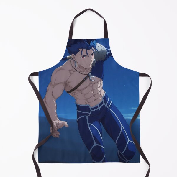 Item preview, Lancer Fate Stay Night Anime Shirtless Warrior Night designed and sold by Tokyonomad.