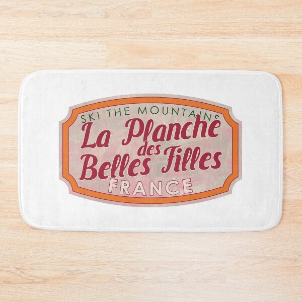 Item preview, La Planche des Belles Filles, France, Vosges, Ski, textured skiing badge designed and sold by Wanderful-roads.