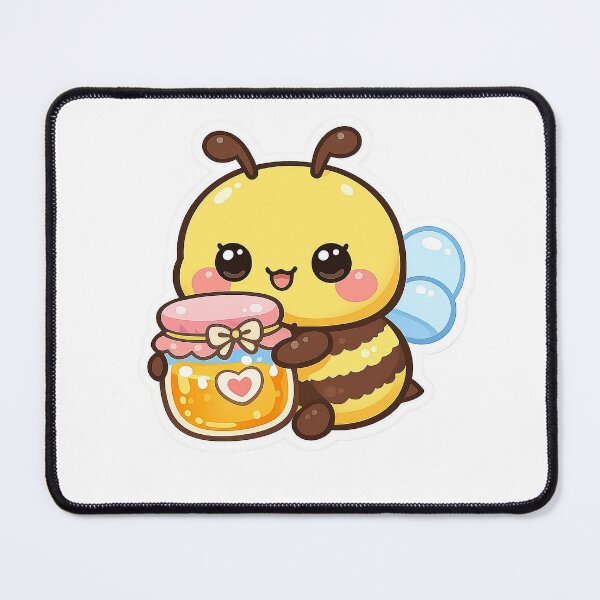 Item preview, Cute Honey Bee Sticker designed and sold by Barkybond.