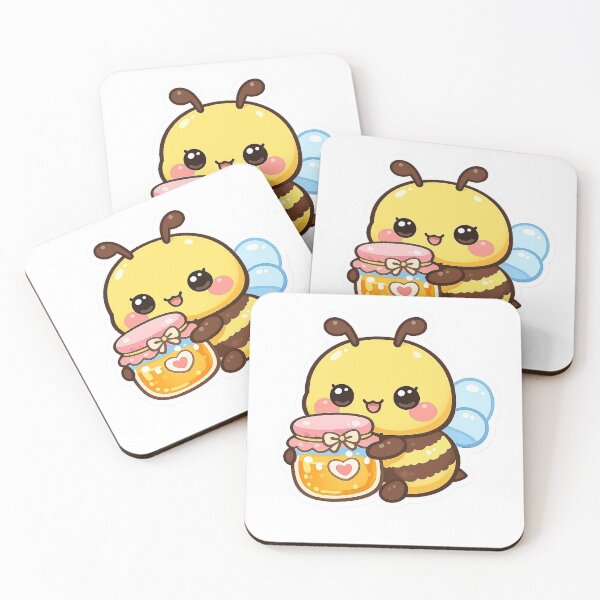 Item preview, Cute Honey Bee Sticker designed and sold by Barkybond.