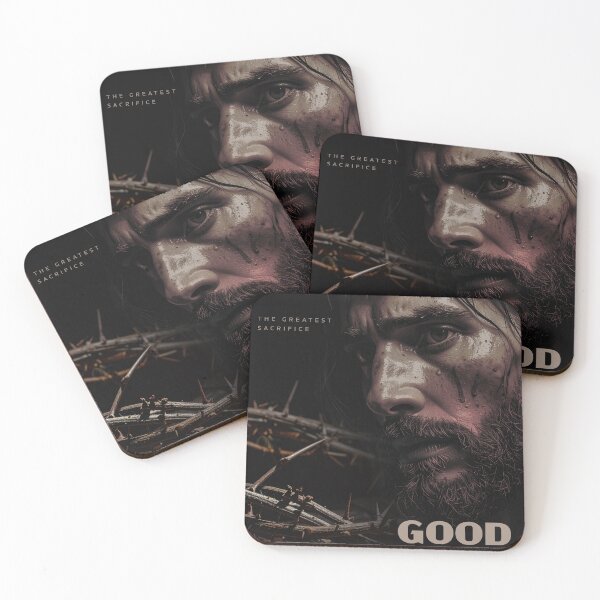 Item preview, Good Friday Christian Cross Poster – Crown of Thorns and Nails, Jesus Sacrifice Religious Artwork designed and sold by CrossCrafted.