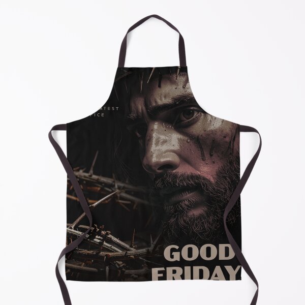 Item preview, Good Friday Christian Cross Poster – Crown of Thorns and Nails, Jesus Sacrifice Religious Artwork designed and sold by CrossCrafted.