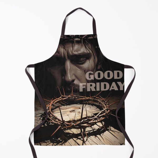 Item preview, Good Friday Christian Cross Poster – Crown of Thorns and Nails, Jesus Sacrifice Religious Artwork designed and sold by CrossCrafted.