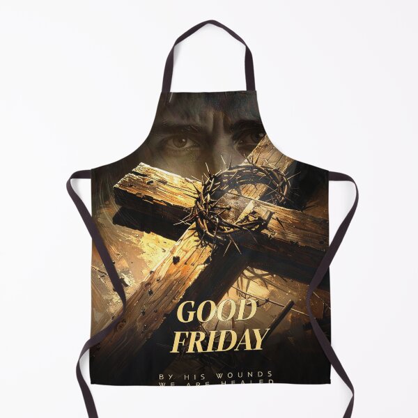 Item preview, Good Friday Christian Cross Poster – Crown of Thorns and Nails, Jesus Sacrifice Religious Artwork designed and sold by CrossCrafted.
