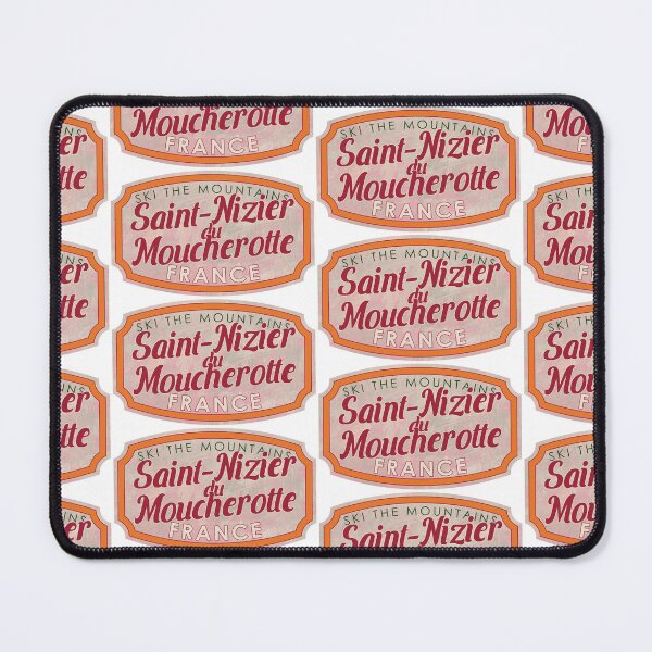 Item preview, Saint-Nizier-du-Moucherotte, France, Isère, Ski, textured skiing badge designed and sold by Wanderful-roads.