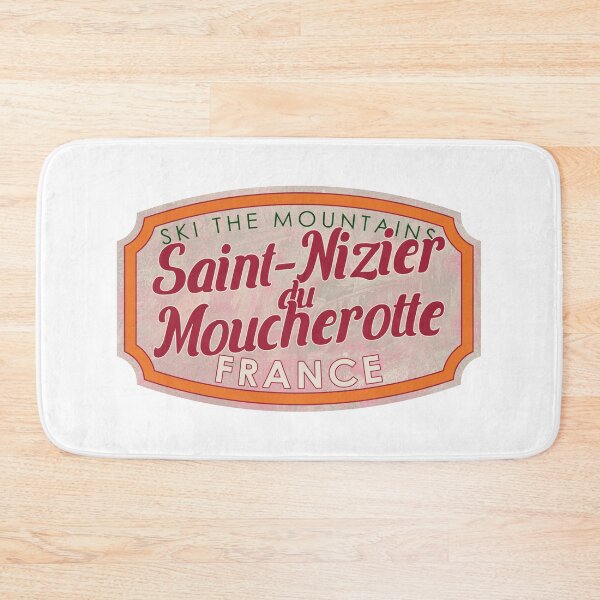Item preview, Saint-Nizier-du-Moucherotte, France, Isère, Ski, textured skiing badge designed and sold by Wanderful-roads.