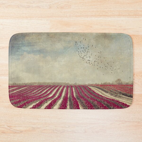 Item preview, blooming - field of red tulips designed and sold by Dyrk Wyst Redbubble Shop.