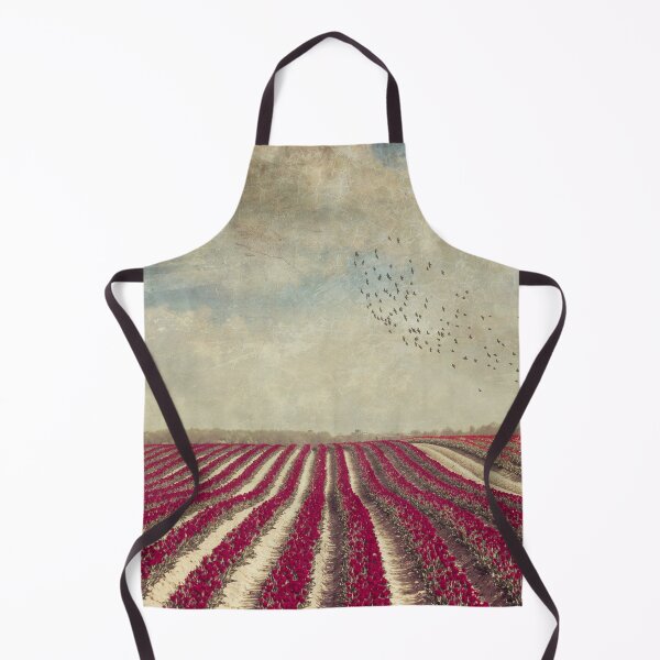 Item preview, blooming - field of red tulips designed and sold by Dyrk Wyst Redbubble Shop.
