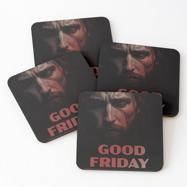 Item preview, Good Friday Christian Cross Poster – Crown of Thorns and Nails, Jesus Sacrifice Religious Artwork designed and sold by CrossCrafted.
