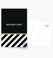 Off-White Greeting Birthday Card Postcards