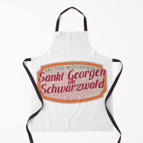 Item preview, Sankt Georgen im Schwarzwald, Germany, Baden-Württemberg, Ski, textured skiing badge designed and sold by Wanderful-roads.