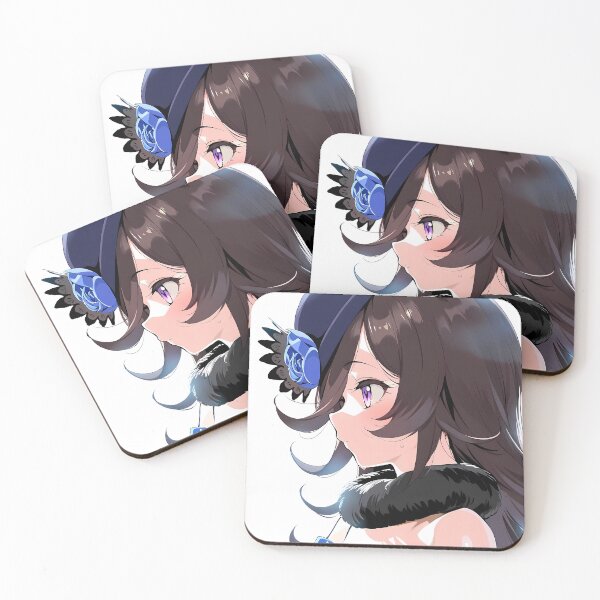 Item preview, Rice Shower Uma Musume Blue Rose Gothic Profile Portrait designed and sold by Tokyonomad.