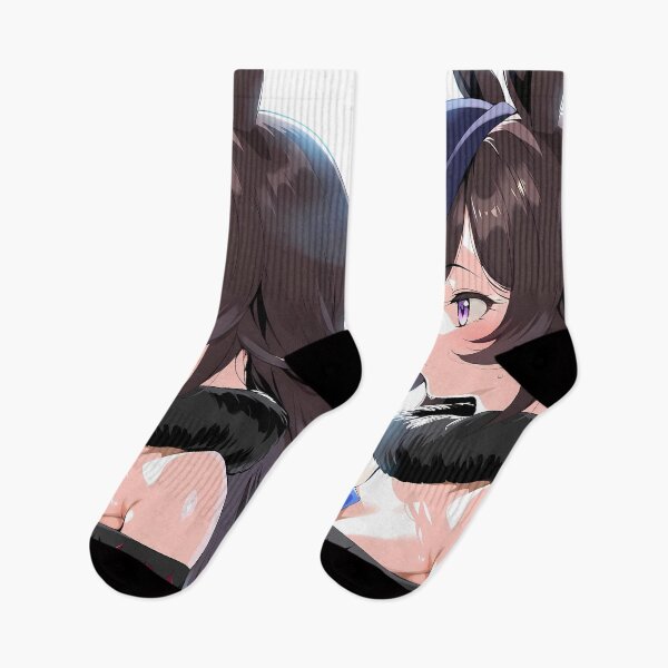 Item preview, Rice Shower Uma Musume Blue Rose Gothic Profile Portrait designed and sold by Tokyonomad.