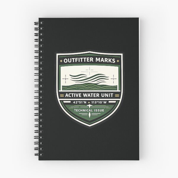Item preview, Outfitter Marks Active Water Unit Fishing Badge designed and sold by EimSol.