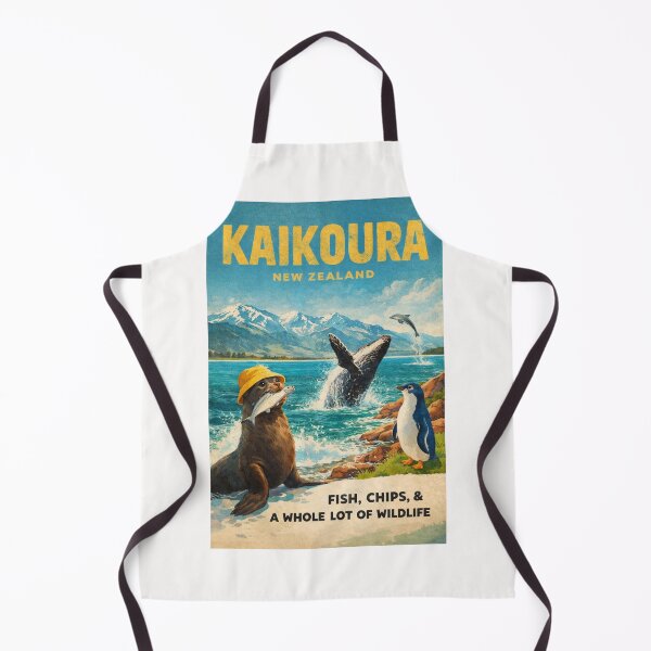 Item preview, Kaikoura New Zealand South Island Coastline with Kaikoura Ranges and Pacific Ocean Marine Wildlife Coast designed and sold by Places On Earth.