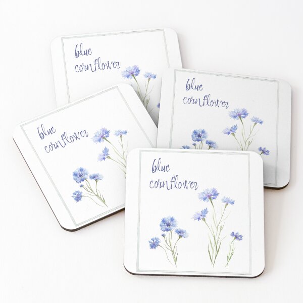 Item preview, Blue Cornflower Vintage Botanical Wildflower Illustration designed and sold by AggyCreatif.