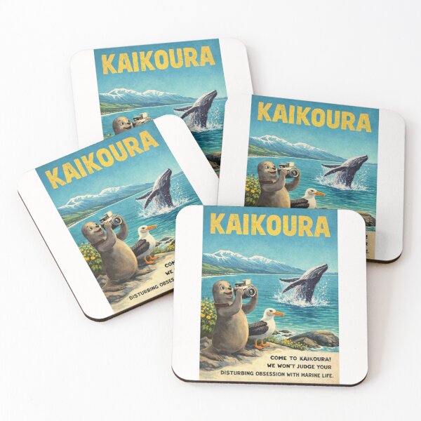 Item preview, Kaikoura New Zealand Pacific Ocean Coast Beneath the Kaikoura Ranges with Kaikoura Peninsula Marine Wildlife designed and sold by Places On Earth.